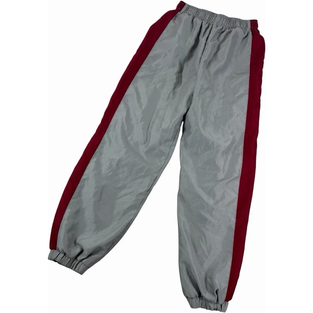 Everlast Boys Gray Maroon Side Stripe Track Pants Size M 10/12 Activewear